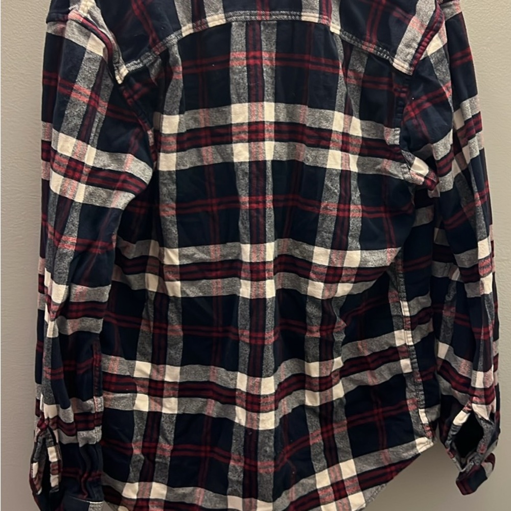 American Eagle Outfitters Red and Black Plaid Shirt - Picture 3 of 3